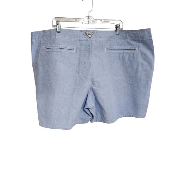 Columbia blue flat front shorts with pockets 24W NWT - Picture 2 of 4